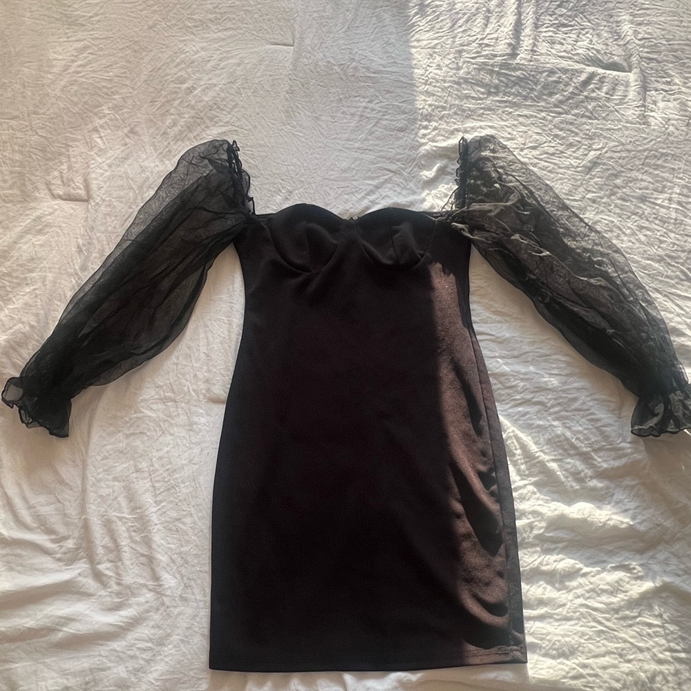 Elegant Black Off-Shoulder Dress